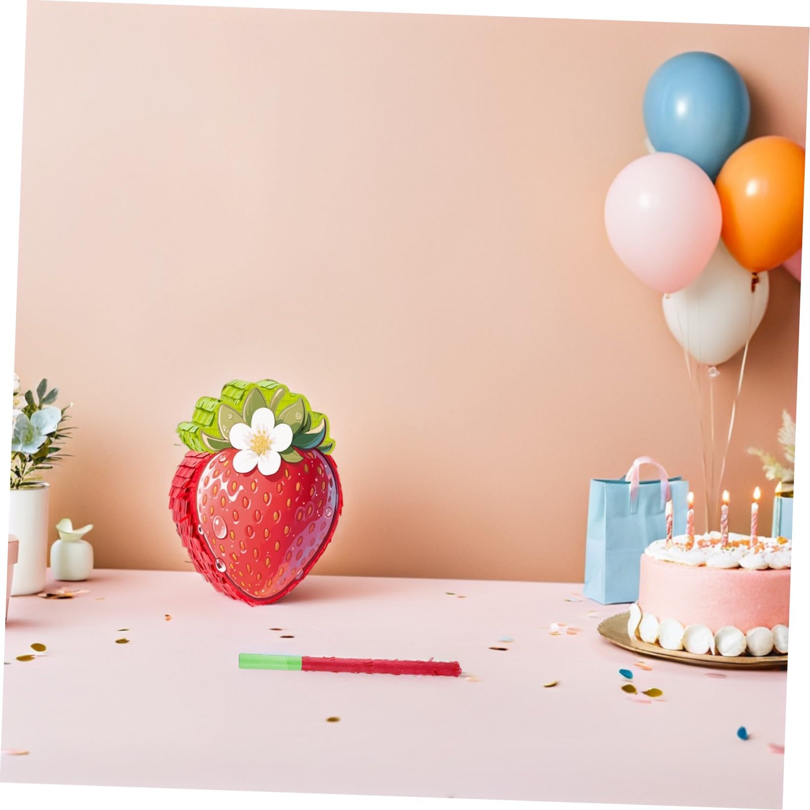 Alipis Piñata para Fiesta Infantil Decoración de Frutas de Verano para Cumpleaños y Fiestas Temáticas