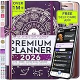 Law of Attraction Planner 2026 Deluxe with Productivity App | Weekly & Monthly Goal-Setting Planner, Life & Gratitude Journal | Include Foldable Vision Board, Gift Box & Stickers