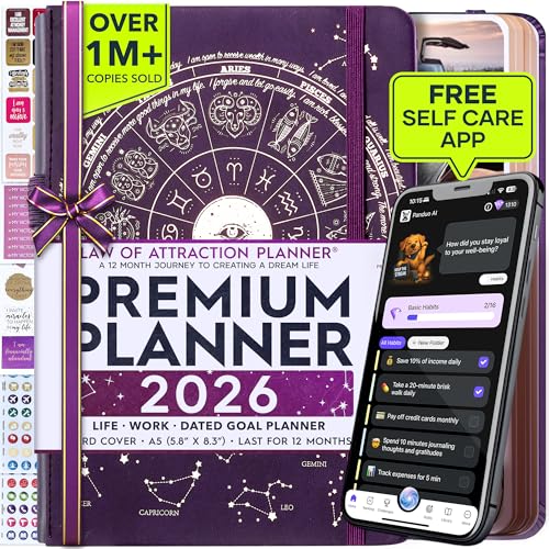 Law of Attraction Planner 2026 Deluxe with Productivity App |