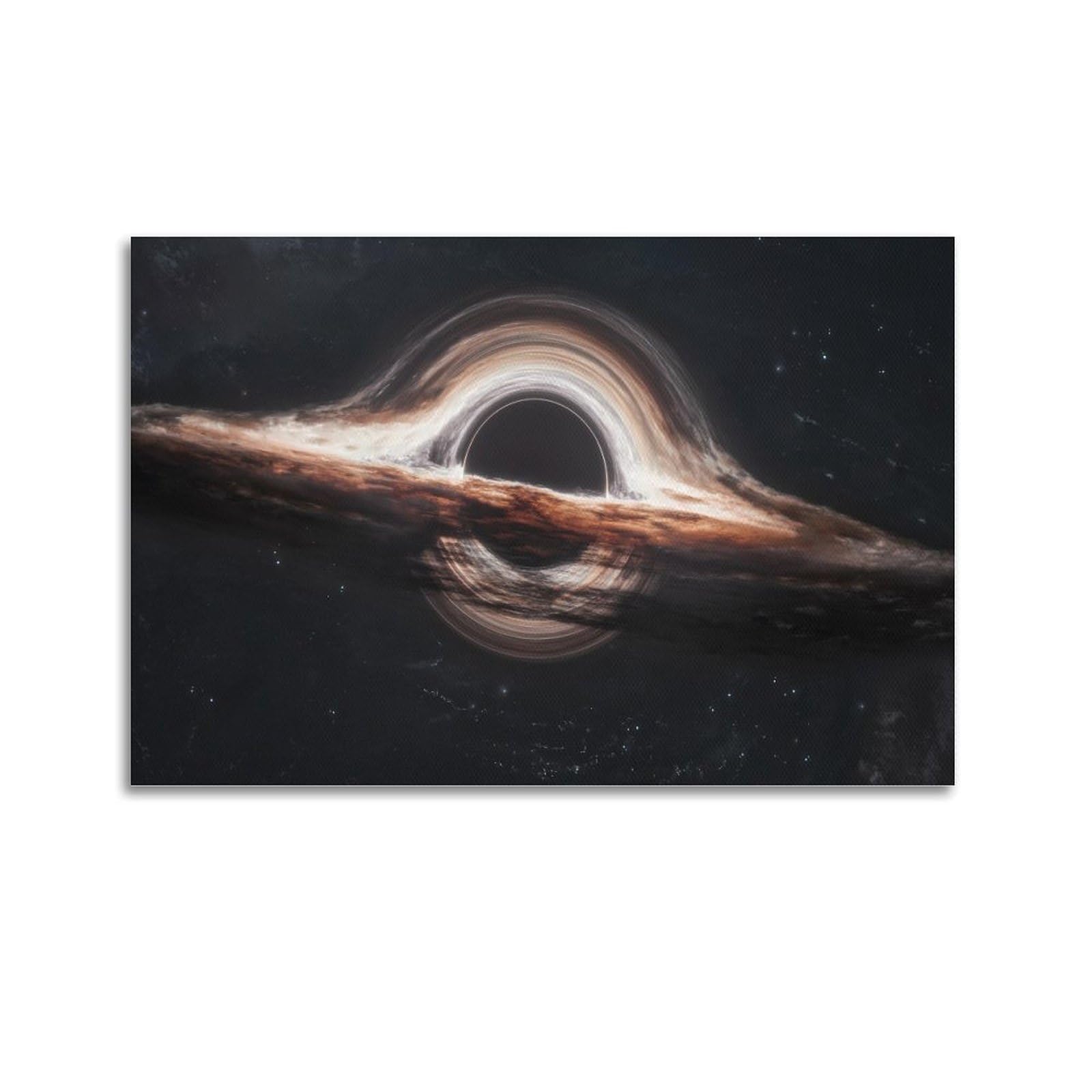OKAHYS Black Hole Wormhole Space Poster Decorative Painting Canvas Wall Artworks Picture 16x24inch(40x60cm)