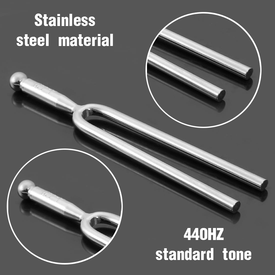 Diapason In Acciaio Inox A440 Hz - Per Accordare Violino E Chitarra In Modo Preciso - Foto 5