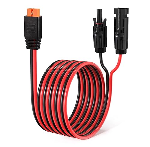 Miniatura 7 de Cable de carga solar 12AWG a XT60i, cable de extensión de panel solar para estación de energía portátil, River 600, generador solar (25 pies)