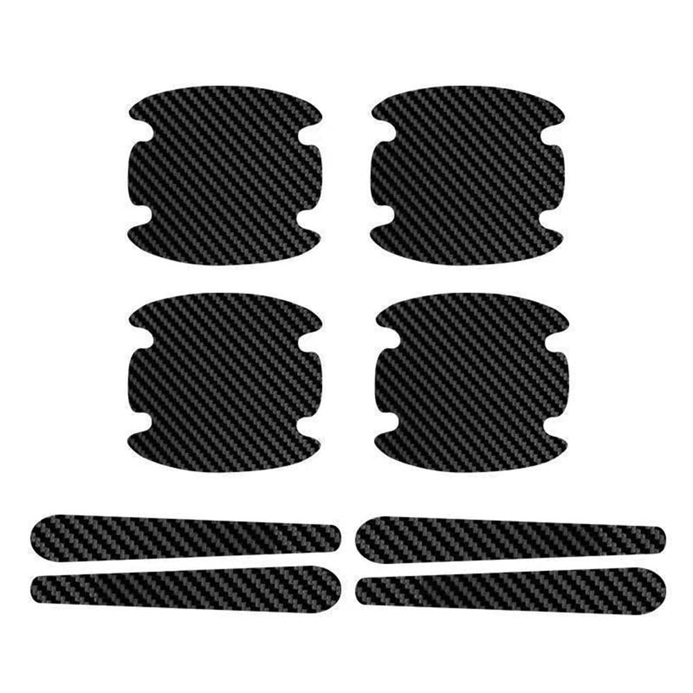 HIJOIO Car Door Handle Protector for Honda HR-V (RU RV 2015-2025 2026),Carbon Fiber Anti-Scratches Protectors,Auto Door Handle Protective Film,Easy to clean,scratch-resistant