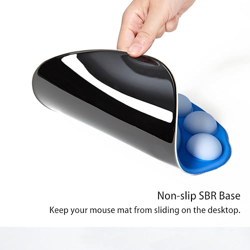 Miniatura 4 de Alfombrilla de mouse ergonómica con diseño de pata de gato, alfombrilla de mouse con soporte para muñeca, alfombrilla de mouse de gel de silicona,