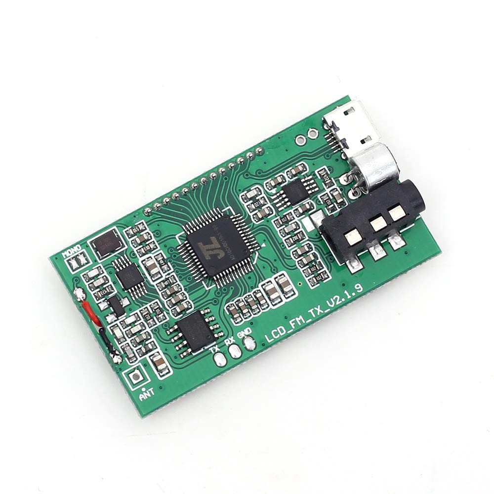 Transmetteurs FM Module Émetteur FM Carte de Microphone Sans Fil Numérique Stéréo PLL 87-108MHz Avec Écran LCD