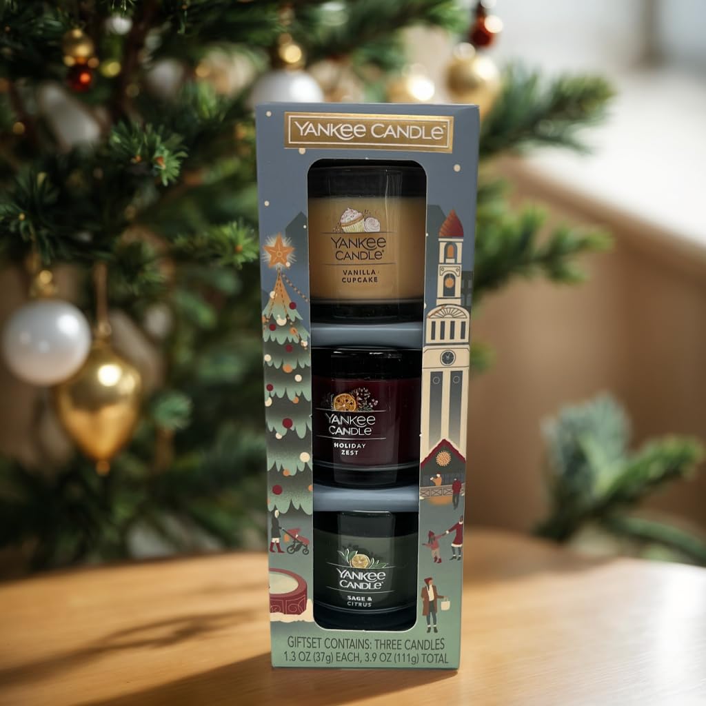Amazon.com: Yankee Candle Holiday Party Mini Scented Candle Gift