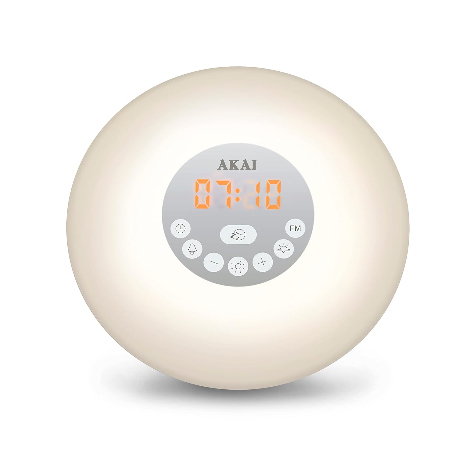Akai A61023 Fm Alarm Clock with Sunrise Simulation Wake up Light, Night