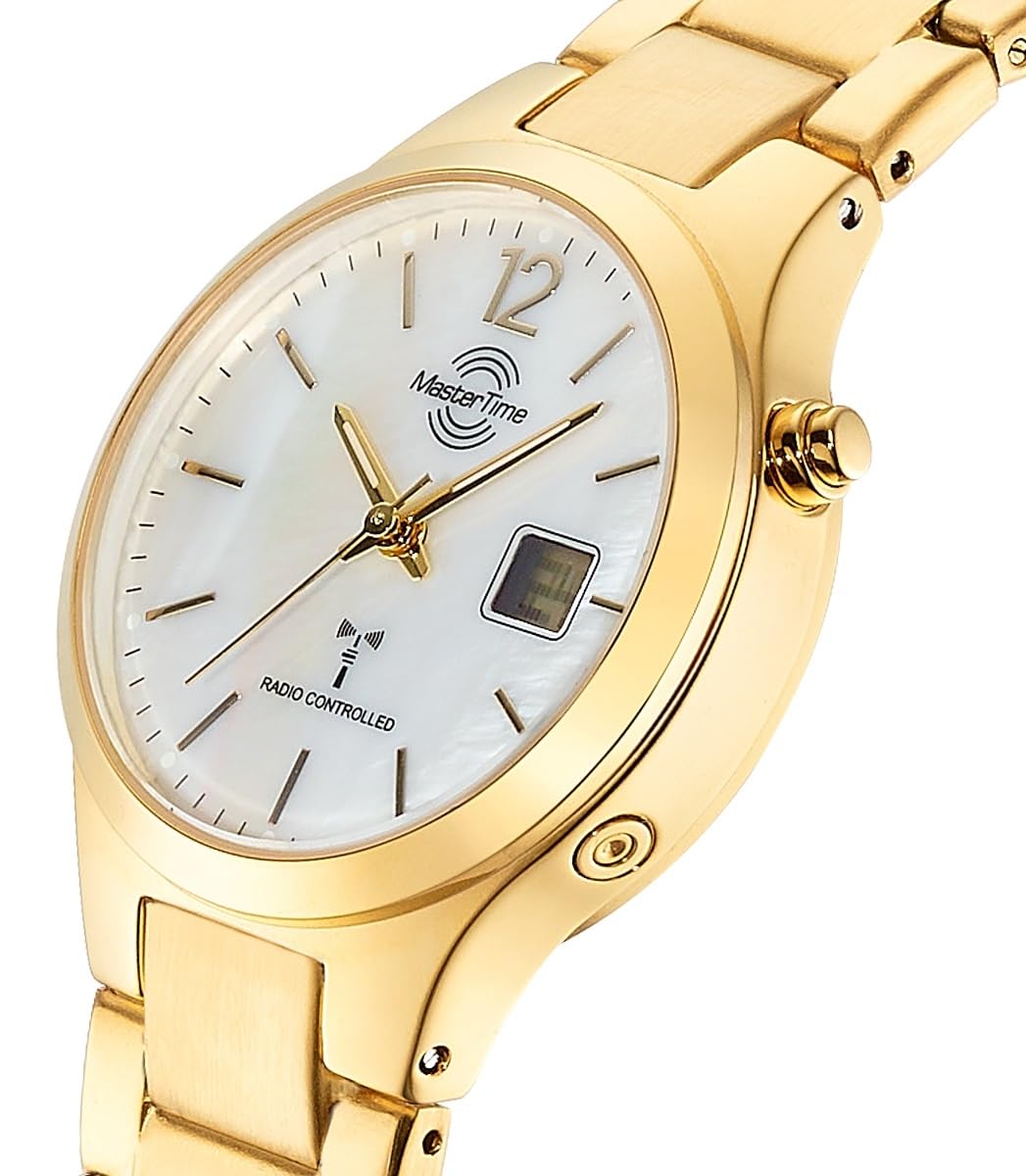 Master Time Funk Quarz Damen Uhr Analog-Digital mit Edelstahl Armband MTLA-10916-71M