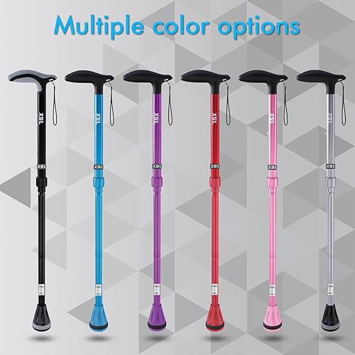 Miniatura 5 de XSL Walking Cane - Foldable, Adjustable, Collapsible Walking Canes for Men & Women, Heavy Duty All Terrain Tip, with Travel Bag Portable Walking