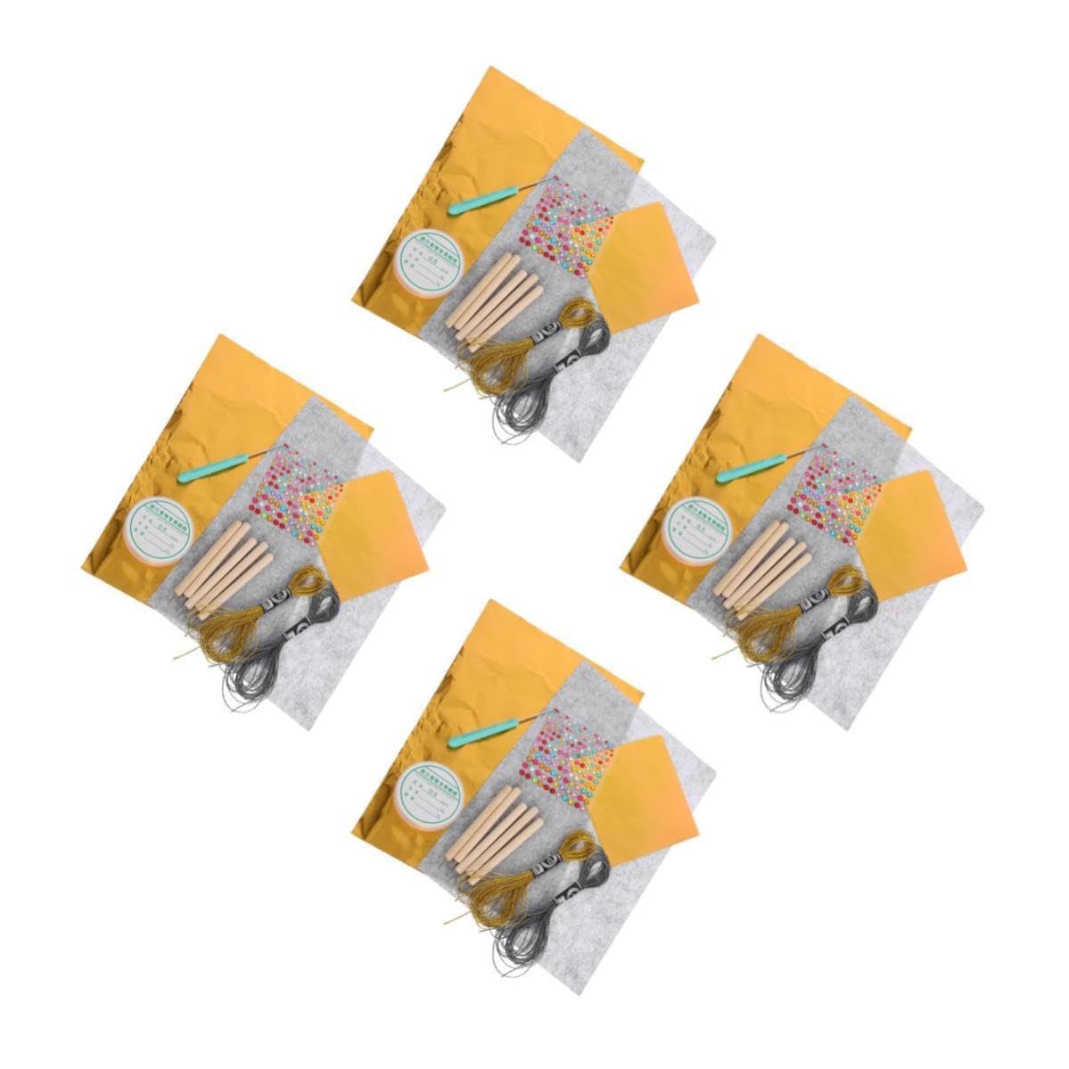 FRCOLOR 4 Sets Metallisches Blattgold für Bastelarbeiten und Dekoration,