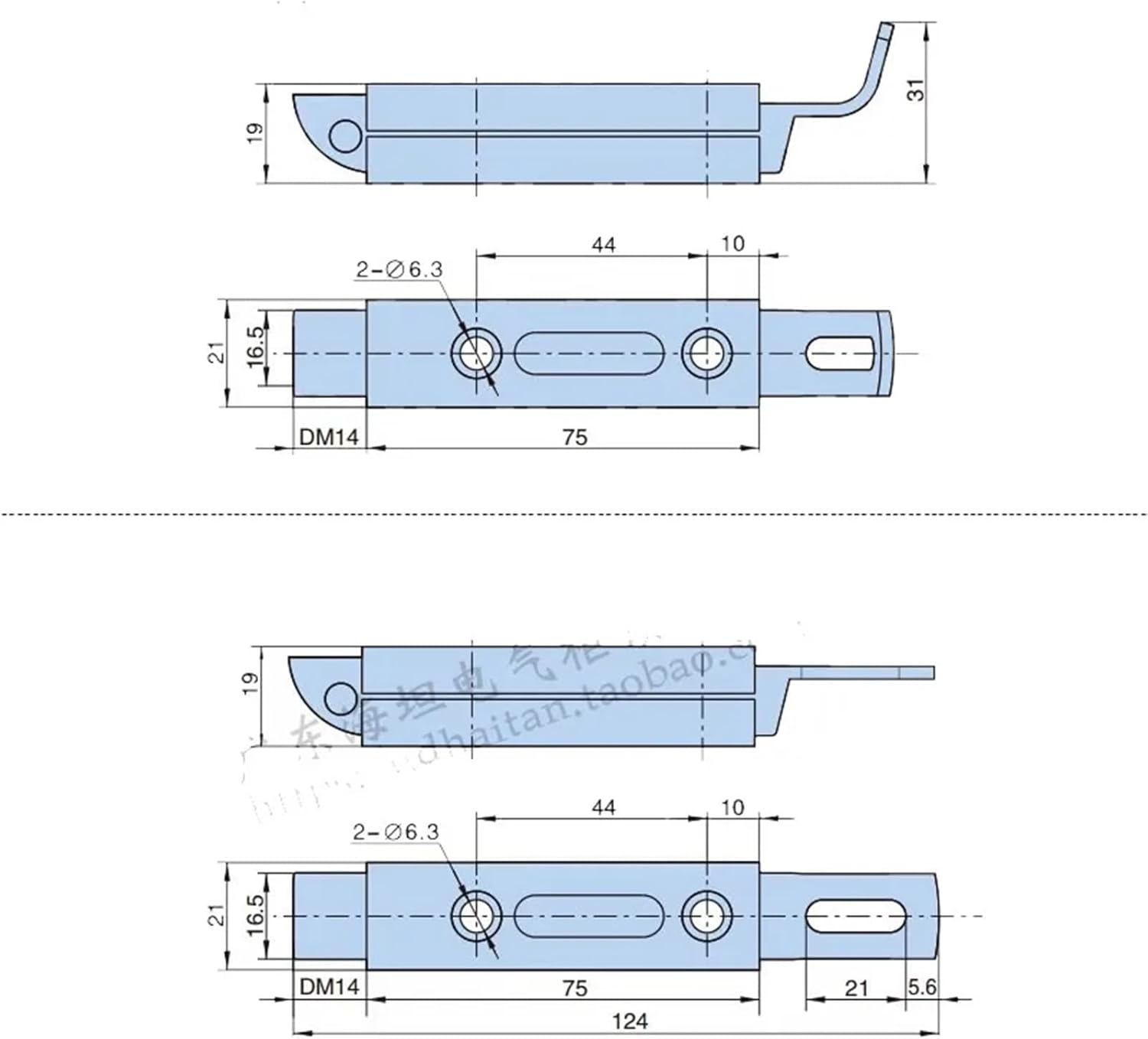 Pull Type Automatic Spring Latch Sliding Industrial Door Latches MX06 Linkage Self-locking Heaven And Earth Dark Bolt Door Pin 1Pcs(Bend)