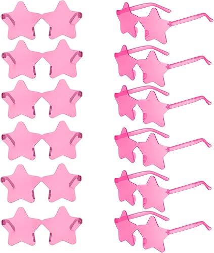 RTBOFY 12Pcs Star Sunglasses for Women Candy Party Sunglass Bachelorette Sunglasses Star Party Favors Halloween Sunglasses