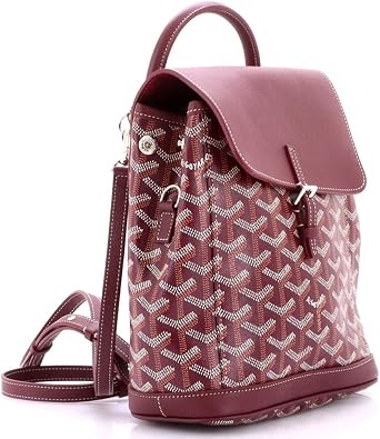 Pre-Loved Alpin Backpack Coated Canvas Mini, Burgundy
