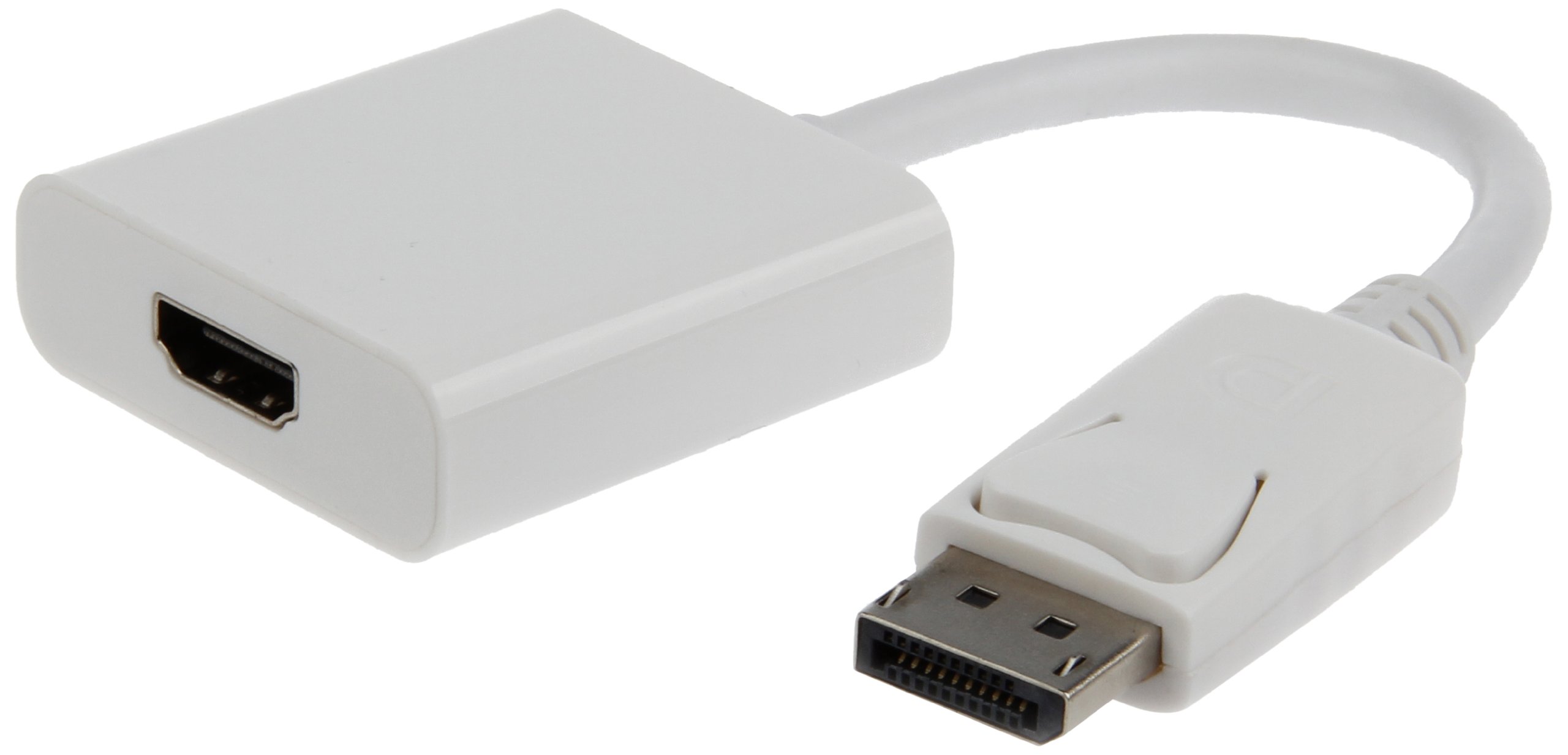 Gembird A-DPM-HDMIF-002-W Adaptateur Displayport M vers HDMI 10 cm Blanc