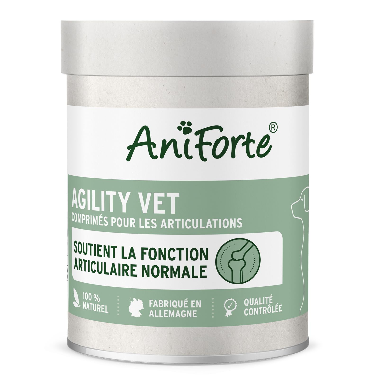 AniForte Comprimés Articulations 300 pcs pour Chiens – Moules aux Orles Verts, Oméga-3, Collagène et Griffe du Diable – Soutien Articulations & Tendons
