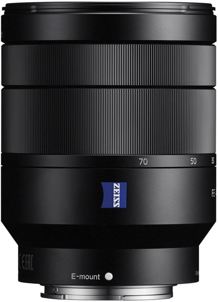 Sony FE 24-70mm f/4 Vario-Tessar T* OSS Zoom Lens, side view with rings