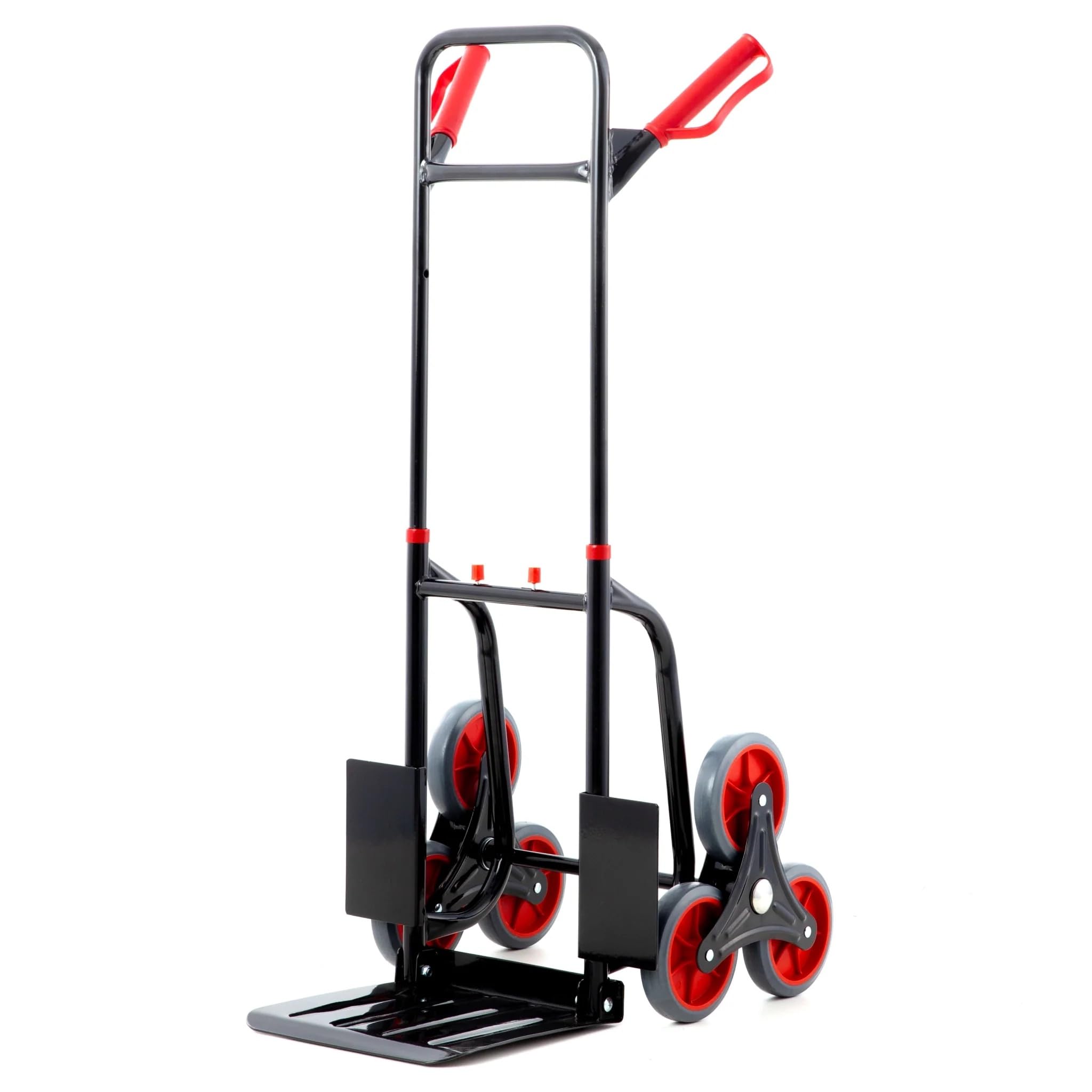 Pallit Carrello per Scale 3 Ruote Portapacchi Pieghevole - Portata 120 kg, Struttura in Acciaio, Impugnatura Ergonomica, Pala 290x300 mm DIABLO-FS