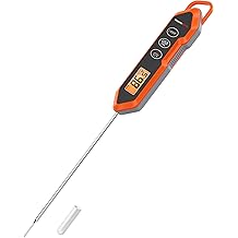 ThermoPro TP15H Waterproof Instant Read Food Thermometer for Cooking, Digital Meat Thermometer Probe with Backlight &amp; Calibration, Cooking Thermometer for Meat Liquids Candy BBQ Oven Turkey