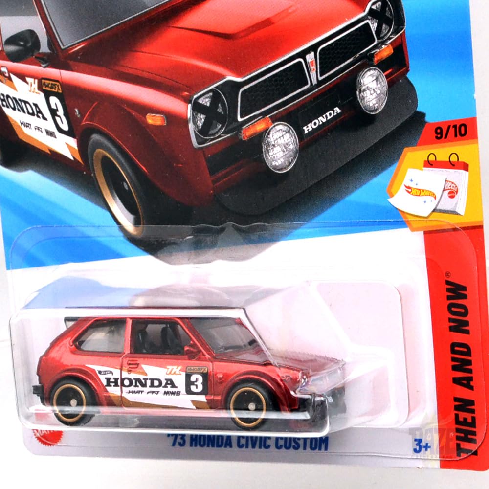 Amazon | MATTEL HOTWHEELS 1/64 scale '73 HONDA CIVIC CUSTOM - 2025