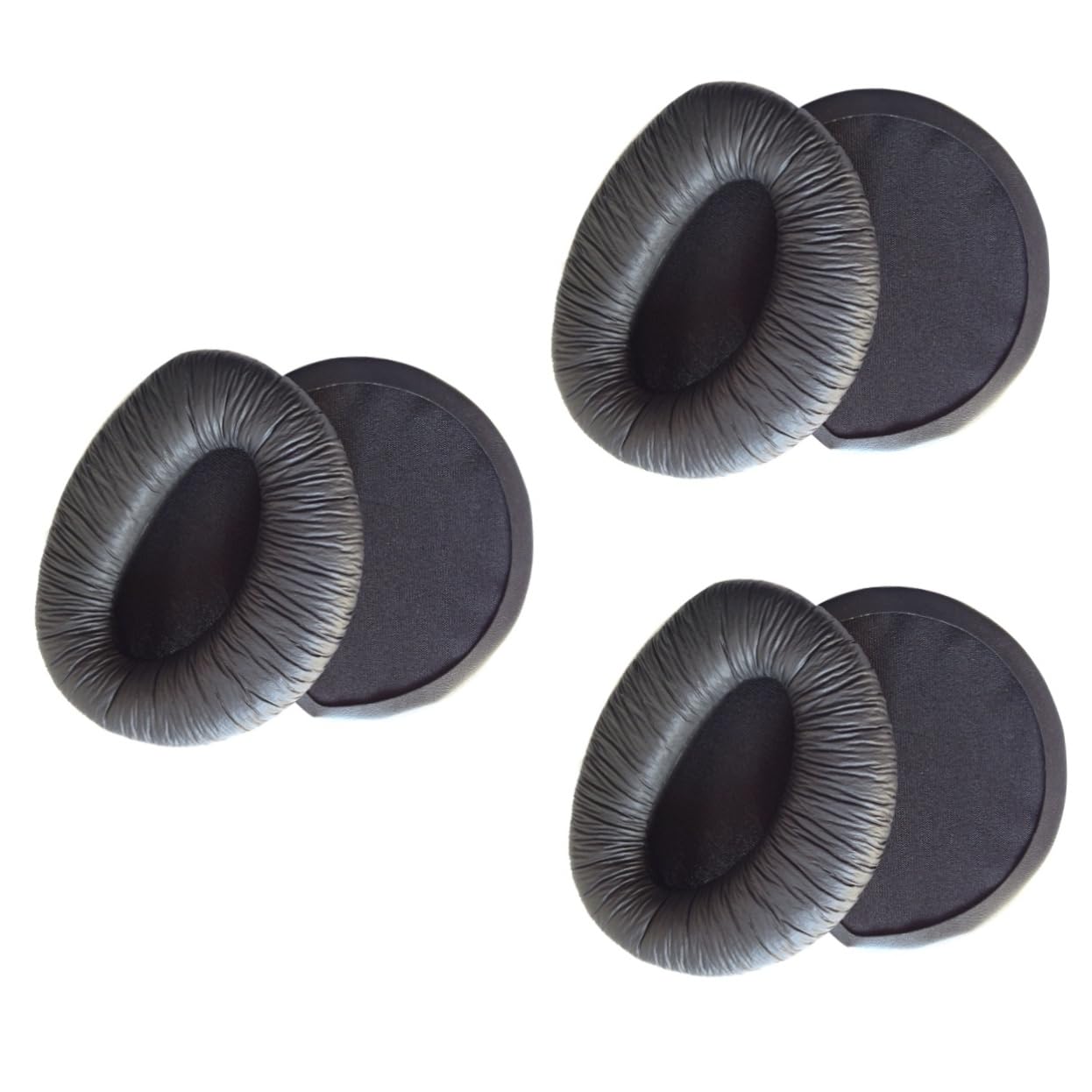 jojofuny 3pezzi Cuscinetti Auricolari Ricambio Per Cuffie Pu e Confortevoli e Compatibili Migliorano La Performance Dei Bassi