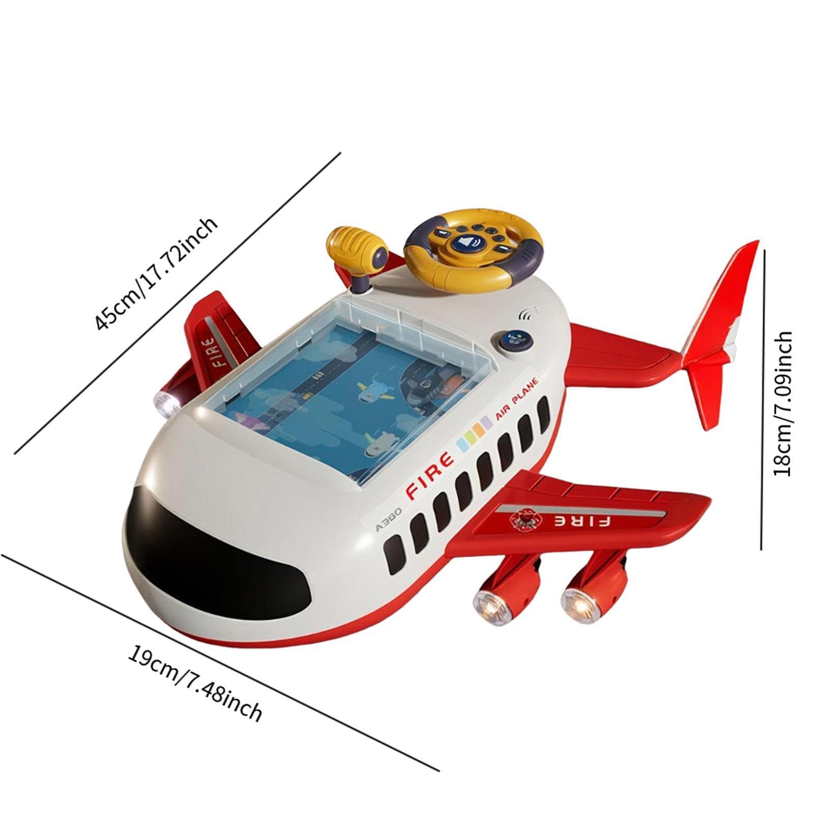 Giocattolo per Auto con Volante Musicale, Gioco di Guida Simulata, Coordinazione con Suoni E Luci per Bambini Piccoli