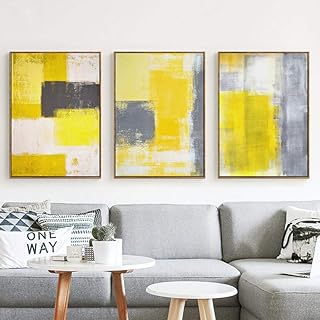 Amazon Es Cuadro Salon En Amarillos