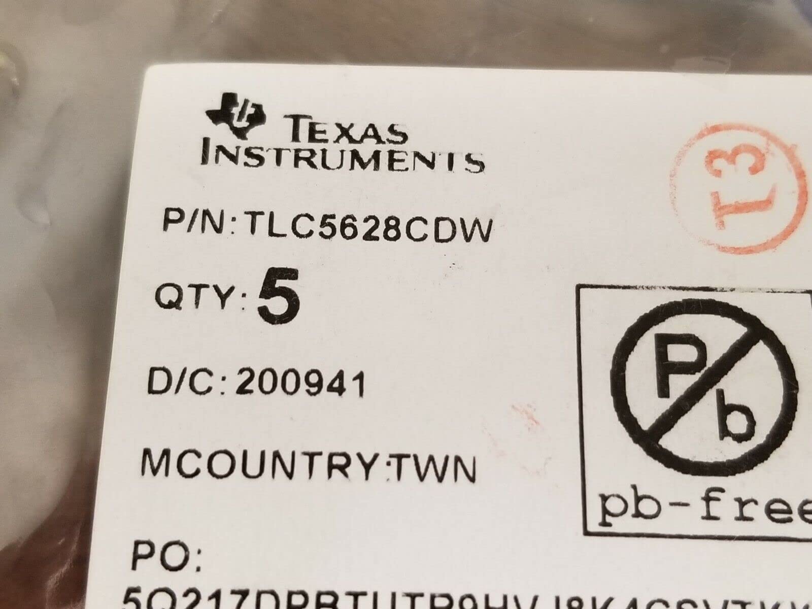 (1 PC) TLC5628CDW IC DAC 8BIT V-Out 16SOIC TI *US Stock*