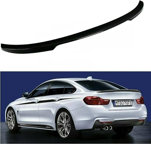 Alerón negro brillante 2014-2020 compatible con BMW Serie 4 Gran Coupe Fastback F36 4 puertas modelo 420i 428i 430i 435i 440i xDrive tapa de