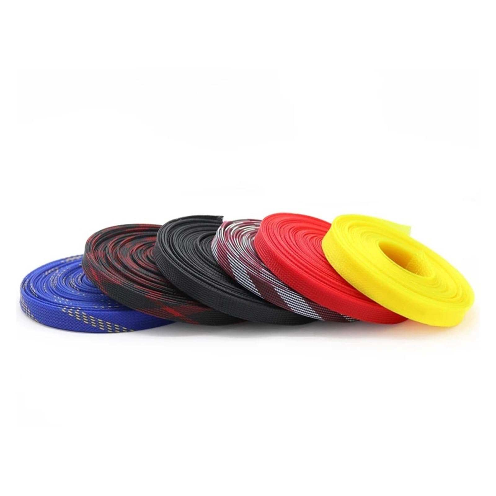 Dehnbare geflochtene Kabelschläuche, Geflochtener Kabelschlauch for Haustiere, 10 mm Durchmesser, mehrfarbig, 1–10 m(Black Blue,10MM-10 METERS)