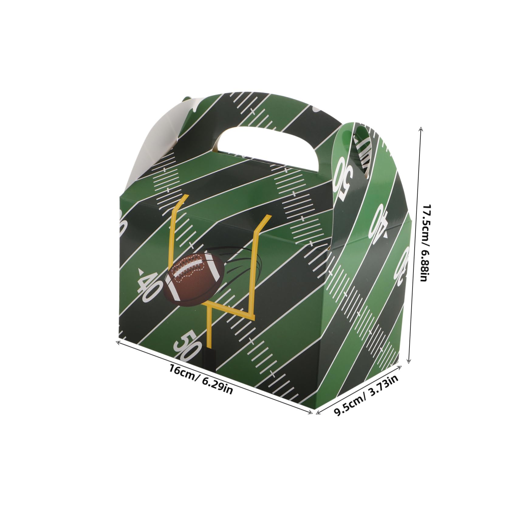 Mipcase 50 Pezzi Scatole da Festa Tema Calcio Confezione per Snack e Dolci per Compleanni e Sportivi Design Unico Confezionare e Condividere Treats