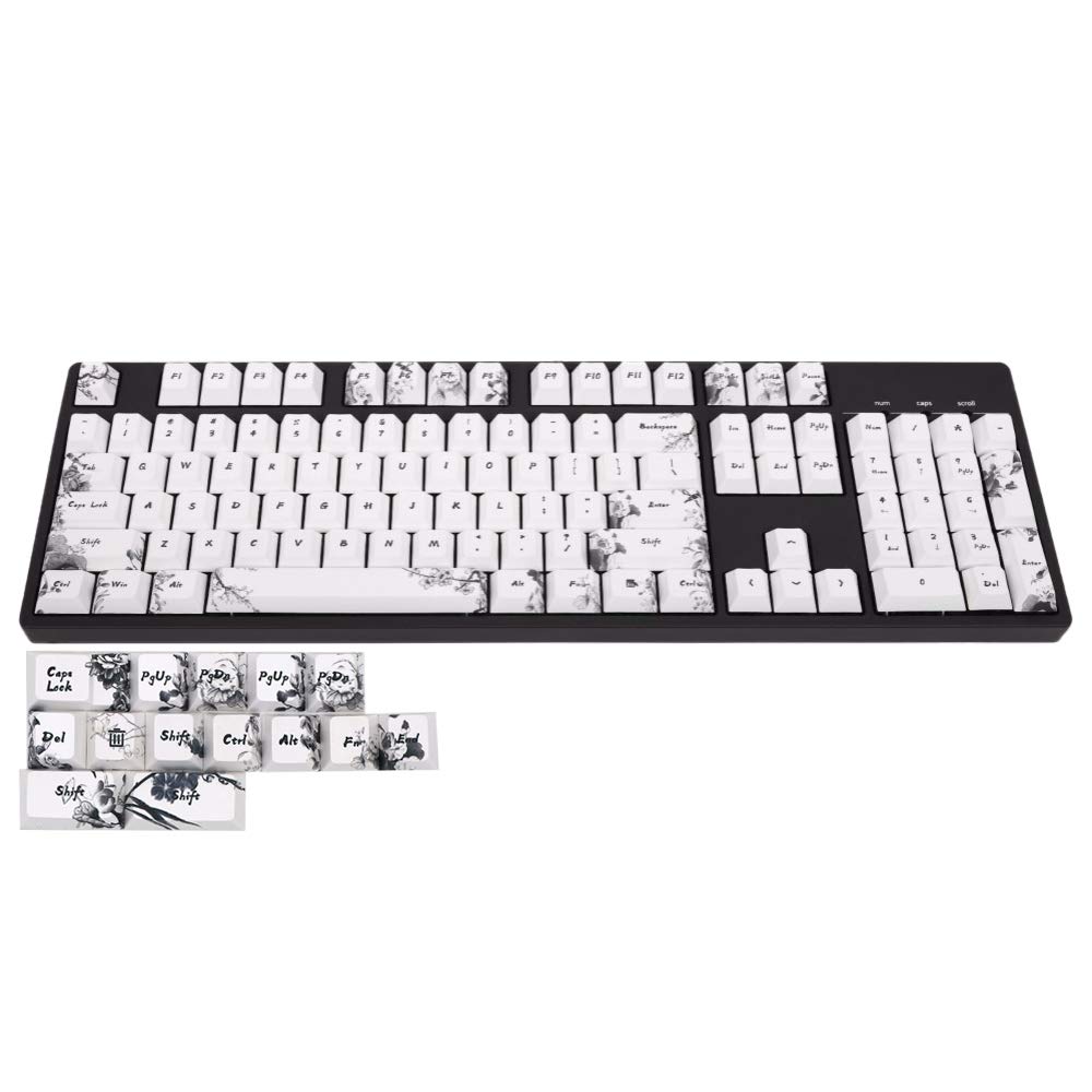 Keycap PBT Five-Sided Sublimation Process Cherry Original high Mechanical Keyboard Special Keys Ancient Ink