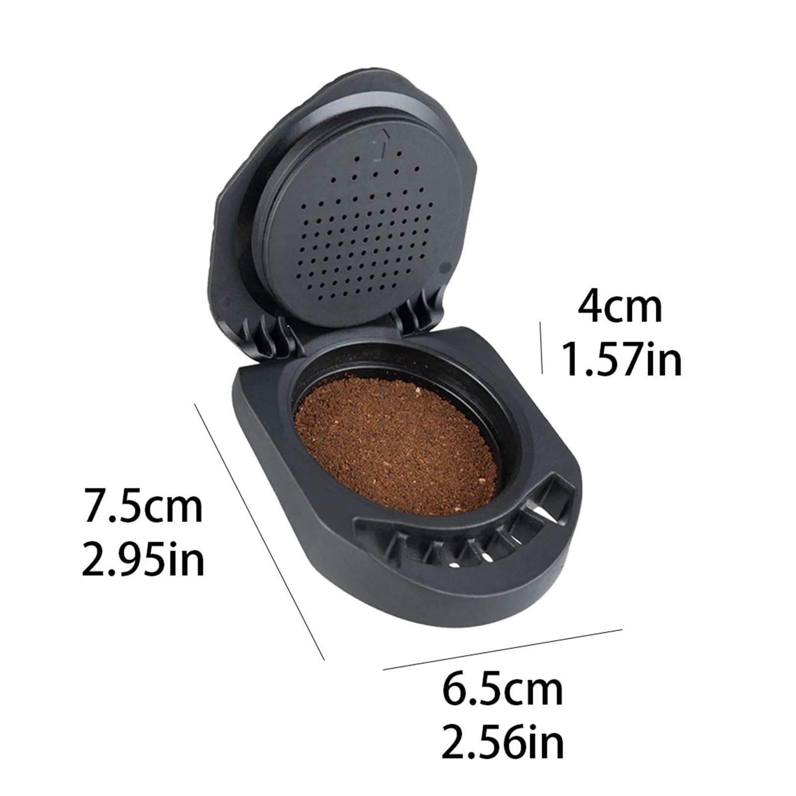 Adaptador De Cápsula Reutilizable De Repuesto, Conversión De Cápsula De Café Compatible Con Genio S Piccolo XS Machine Coffee Accesso, Compatible Con Dolce Gusto