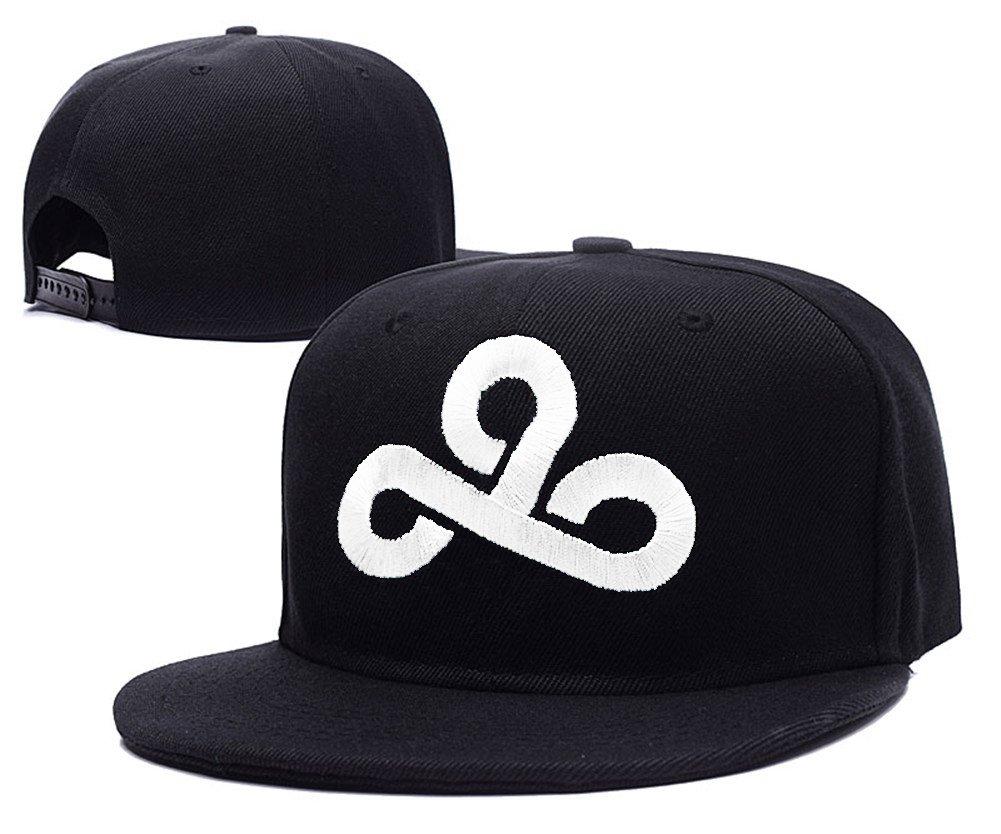 Cloud9 C9 Logo Adjustable Snapback Caps Embroidery Hats - Black/White