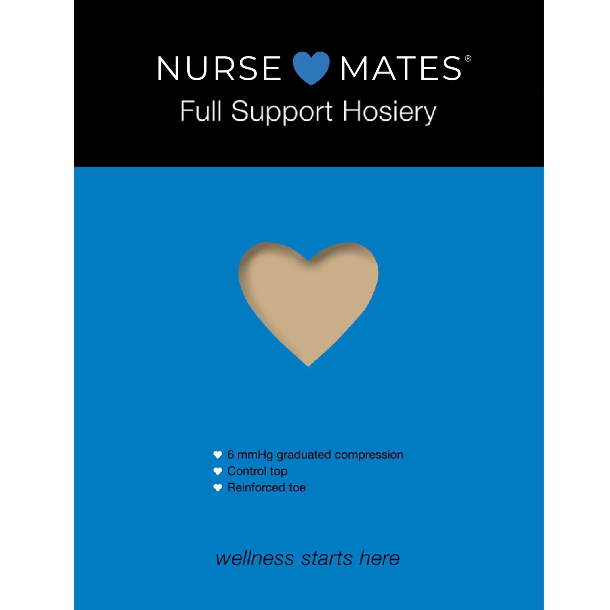 Nurse Mates Full Support Pantyhose | 6 mmHg Gental Graduated Compression | Cool and Comforatable | 1 Pair