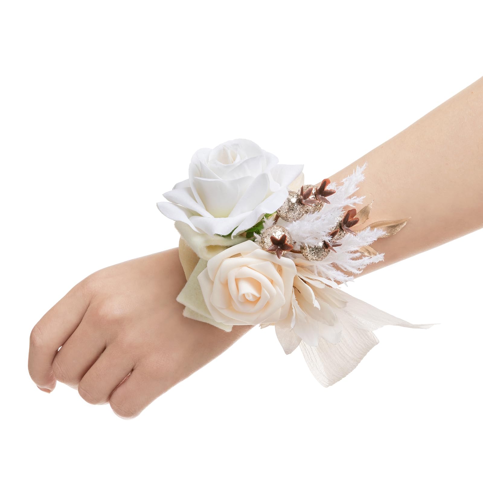 Amazon.com: Ling's moment 6pcs Wedding Wrist Corsage Artificial