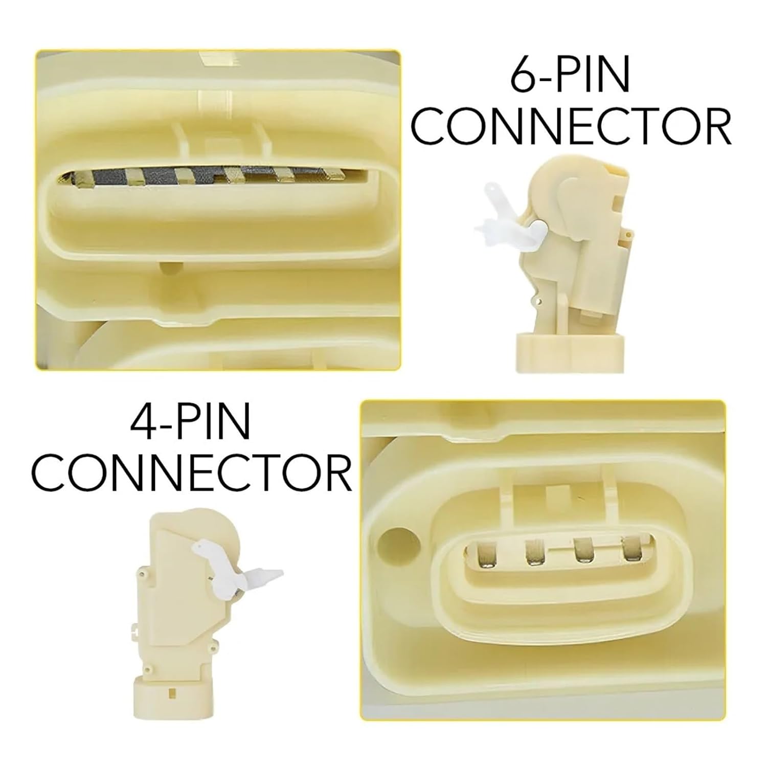 69120-30010 6/4 Pin Front Rear Left Right Door Lock Actuator Compatible with Toyota Lexus RX300 69110-30010 69140-30110 69130-30110(Front Left)