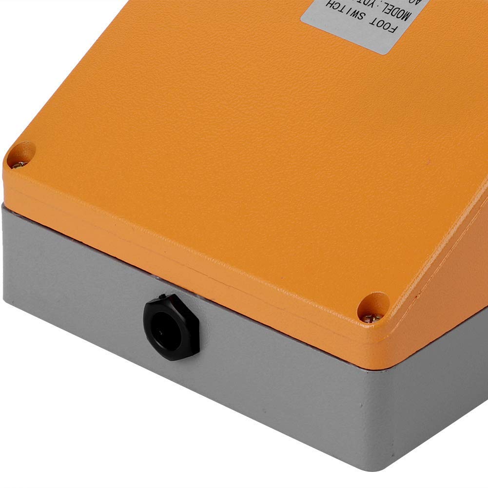 Fußpedalschalter, Doppel Fußschalter Pedalschalter Fussschalter Fußtaster mit Schutzhaube Trittschalter Fußpedal Schalter für Stromversorgungs Clip Kit Elektrische Maschinen