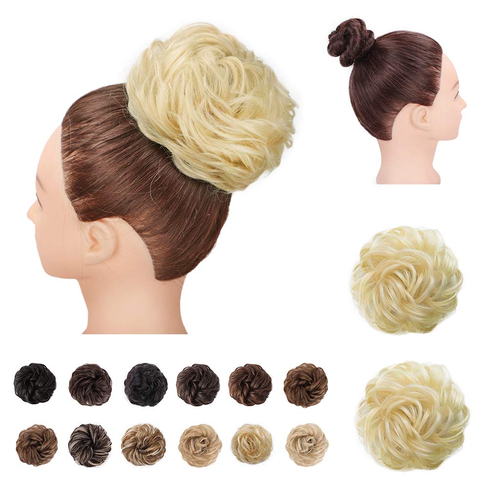 2PCS Messy Bun Hair Piece Thick Updo Scrunchies for Women