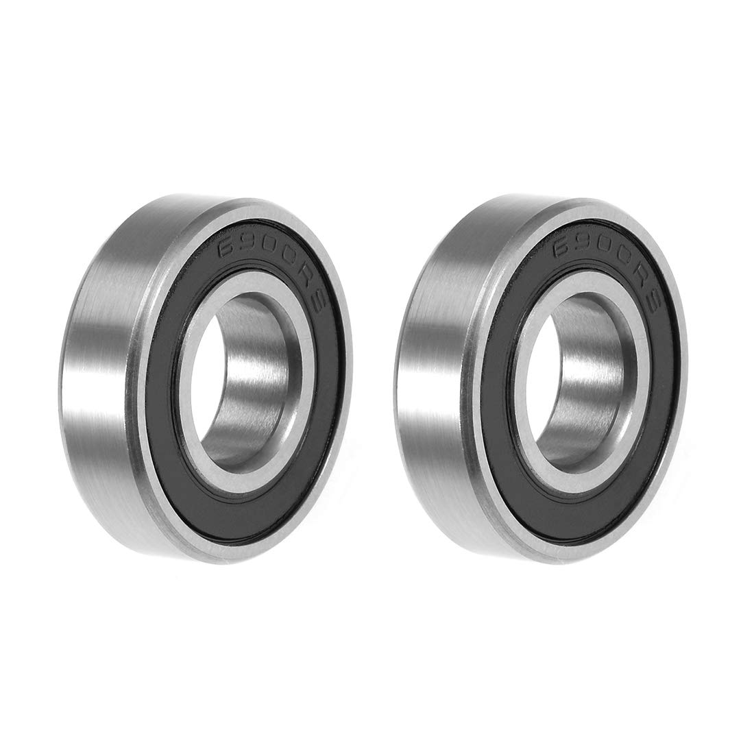 uxcell 698-2RS Deep Groove Ball Bearing 8x19x6mm Double Sealed ABEC-3 Bearings 2-Pack