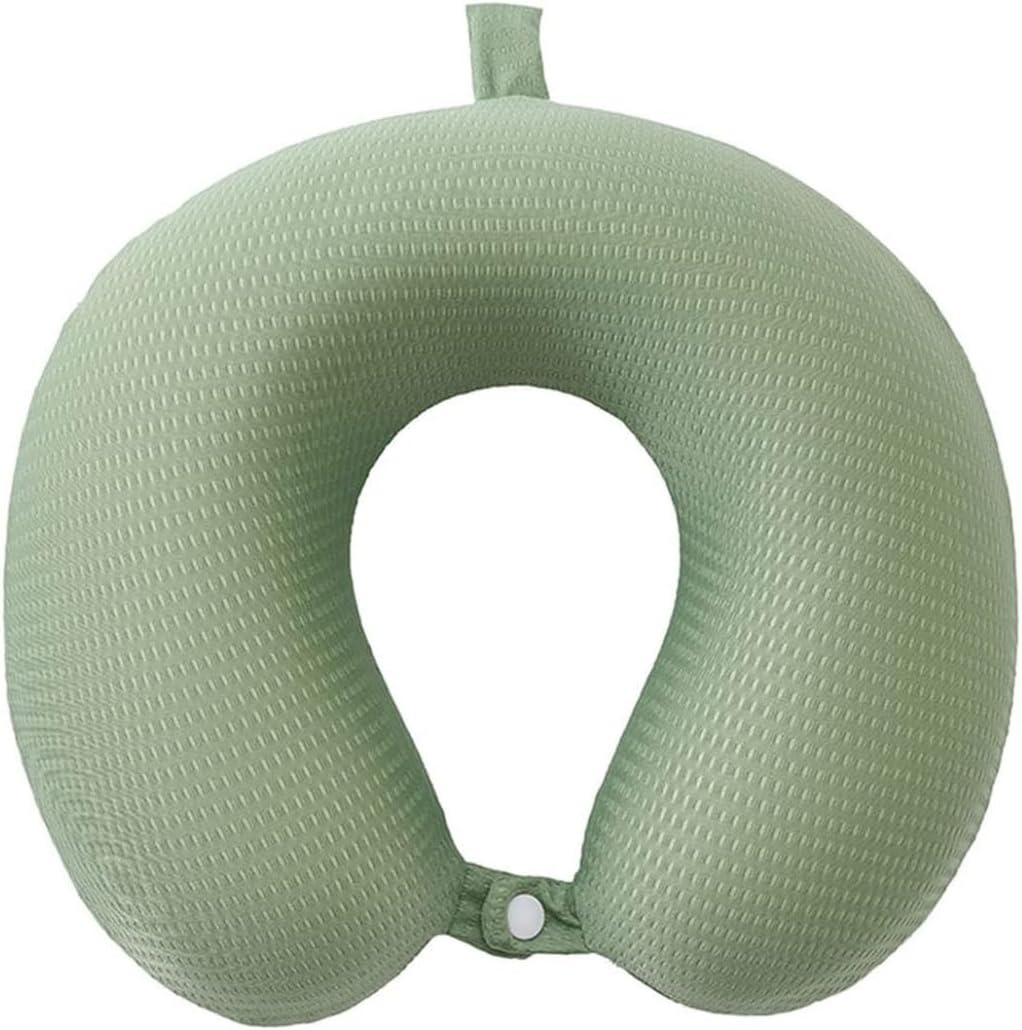 U-Shaped Pillow Memory Foam Summer ice Silk Quality Cervical Pillow ice Silk Slow Rebound Office Protection nap Pillow Neck Pillow Neck Pillow(B)