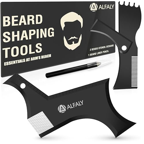 Alfaly Beard Shaper Kit Premium Lineup and Guide Tool