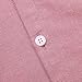 OCHENTA Mens Short Sleeve Button Down Oxford Dress Shirt Summer Casual Tops 1 Pink L