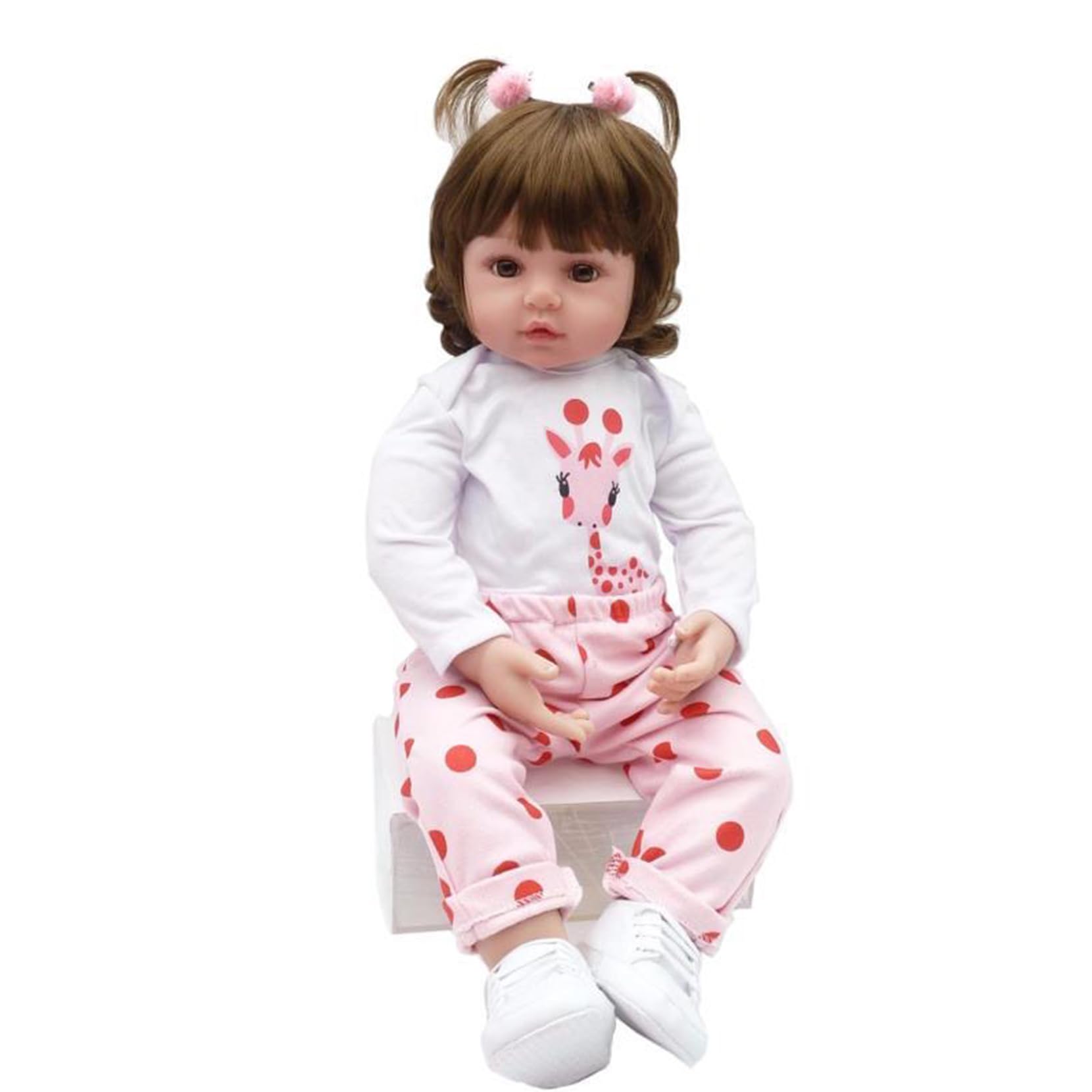 ZIYIUI Bambola Reborn Femmina 18 Pollici 47 Centimetri Realistica in Silicone Morbido Che Sembra Vera - Originale Ragazza