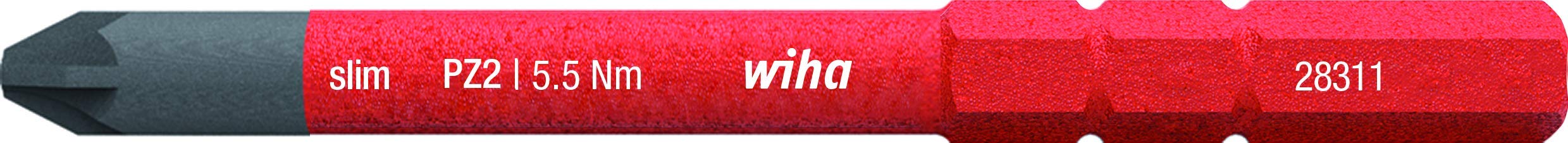 Wiha Screwdriver bit slimBit electric Pozidriv PZ2 x 75 mm 2831122 34586 /T2UK
