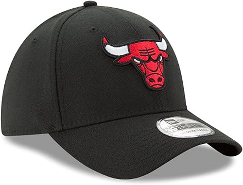 Miniatura 3 de NBA Chicago Bulls Classic 39Thirty - Gorra con ajuste elástico, talla M y grande, color negro