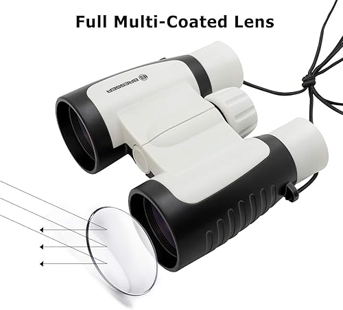 Miniatura 4 de Bresser Binoculares reales de alta resolución de 3 x 30 para niños a partir de 3 años para exteriores observación de aves, viajes y playa, gran