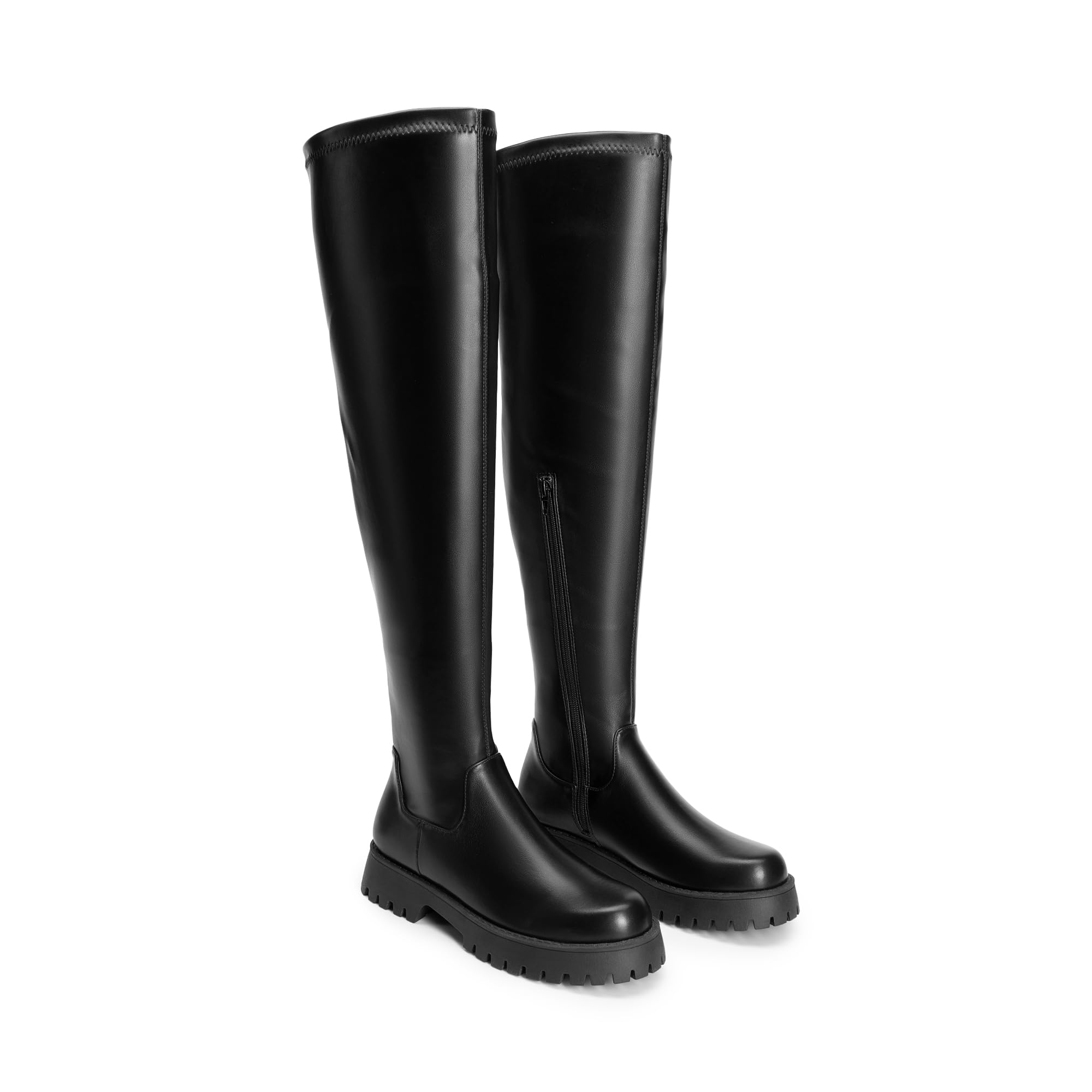 DREAM PAIRS Bottes au-Dessus du Genou pour Femmes Élégantes Cuissardes Tendance et Classique SDOB2408W
