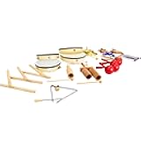 Westco WM20 Classroom Kit: 20-Player Percussion Set with Frame Drums, Maracas, Tambourines, Cymbals, Rhythm Sticks & More. Includes 'Make Learning Fun' DVD & Storage Container.