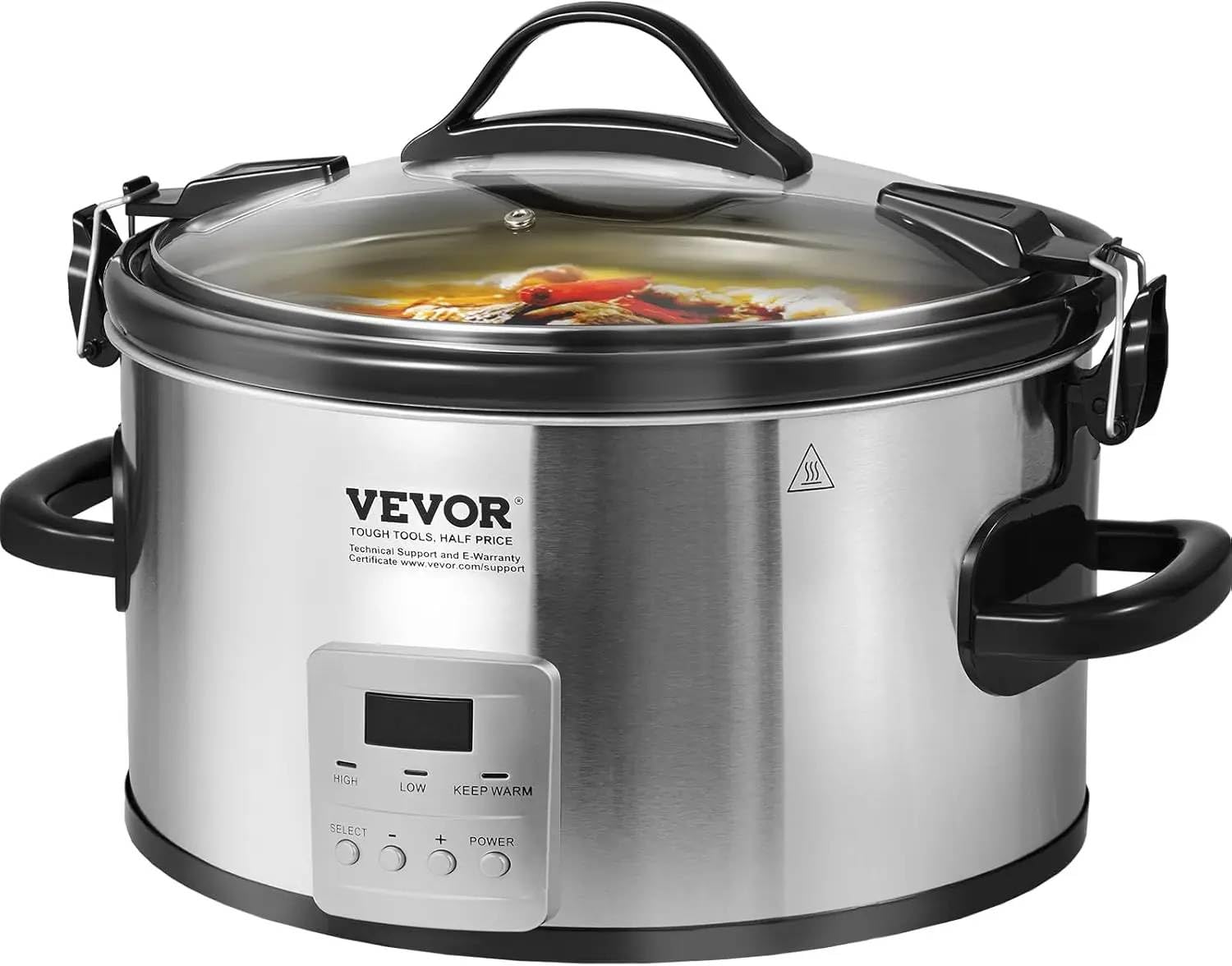 Mann Mart‚8-Quart Digital Slow Cooker with 3 Heat Settings & 20-Hour Timer ‚¨ Effortless Cooking for Families & Large Gatherings-image-22