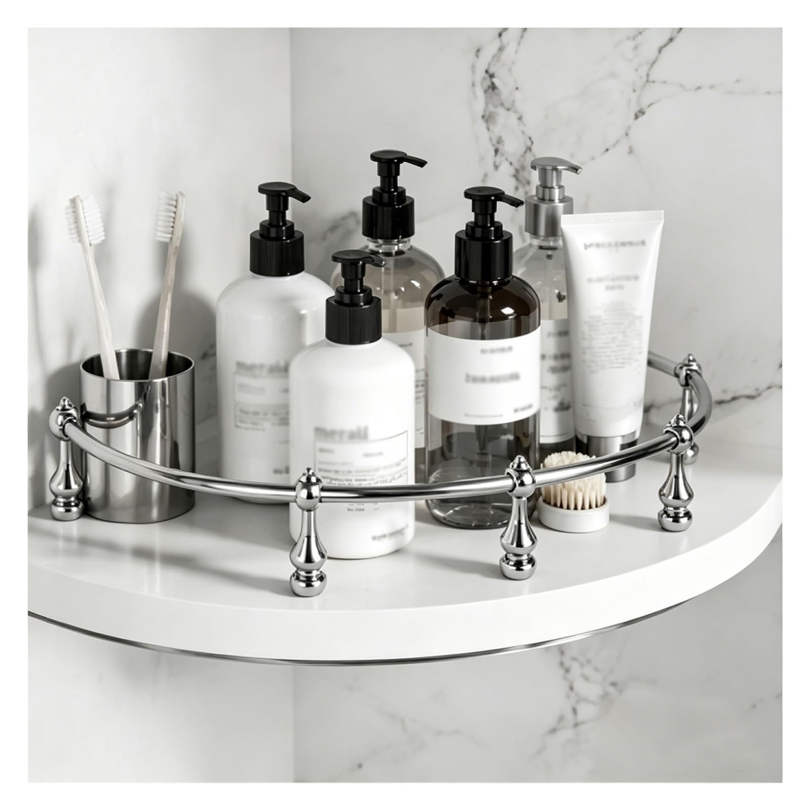 Flexible Aluminum Shelf Guard Rail Set, Bendable Anti-Fall Edge Protector Bar, 16/20/24/36/39in for Kitchen Cabinet Pantry Display Rack(Silver,94cm/37.0in)